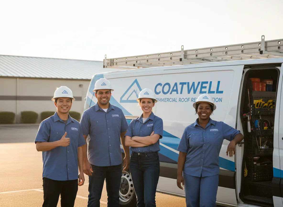 Commercial roof coating company in Rock Springs, WI