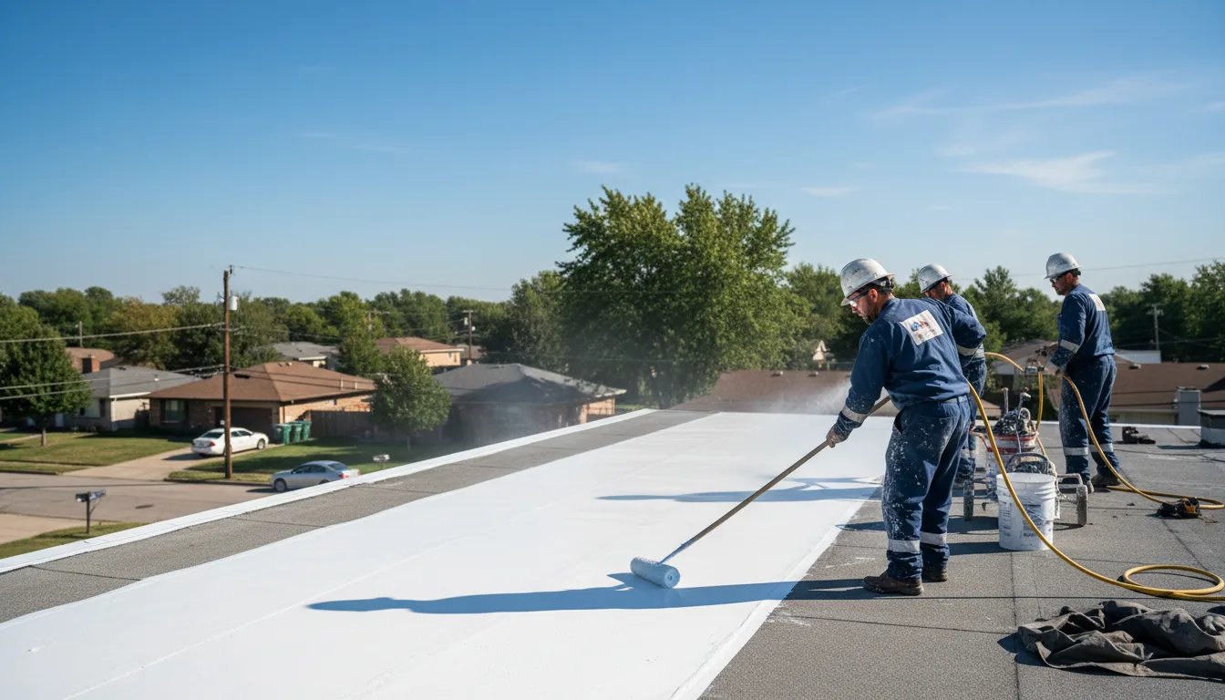 Commercial roof coating in Rock Springs, WI near me